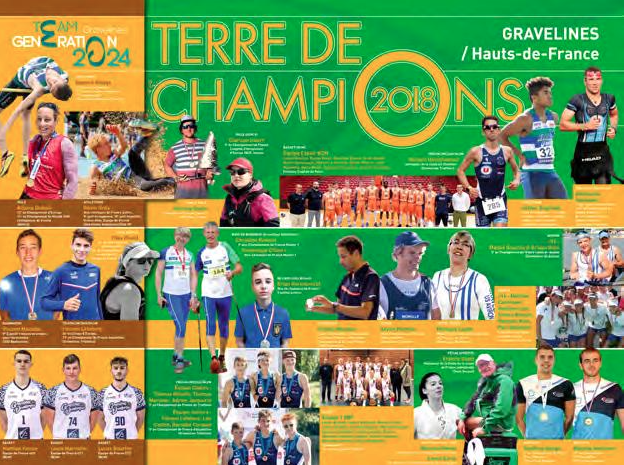 Cérémonie terre de Champion sur Saison 2019.