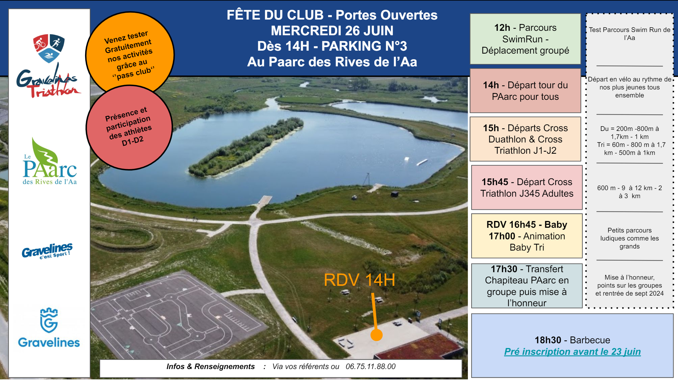 FÊTE DU CLUB – MERCREDI 26 JUIN 2024