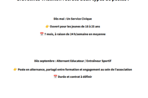 📢 Gravelines Triathlon recrute : Deux postes à pourvoir prochainement